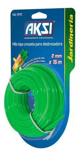 HILO P/DESBROZADORA TIPO CRUCETA 2MMX15M AKSI 107312