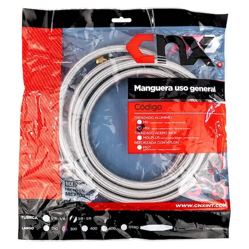 MANGUERA GAS 3/8-1M CNX MG381