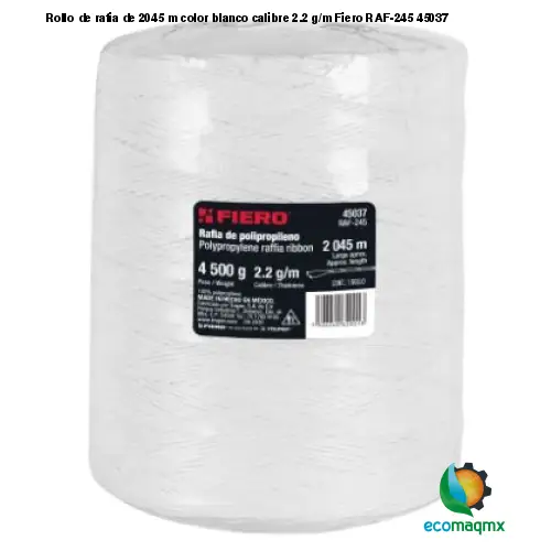 RAFIA DE POLIPROPILENO 2045m, calibre 2.2 g/m FIERO (TRUPER) 45037