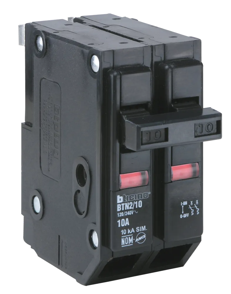 PASTILLA DOBLE 20A BTICINO (INTERRUPTOR TERMOMAGNETICO) COD.BTN2/20