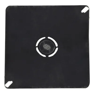 TAPA CUADRADA PLASTICA NEGRA 3"x 3" PARA CAJA GIMBEL