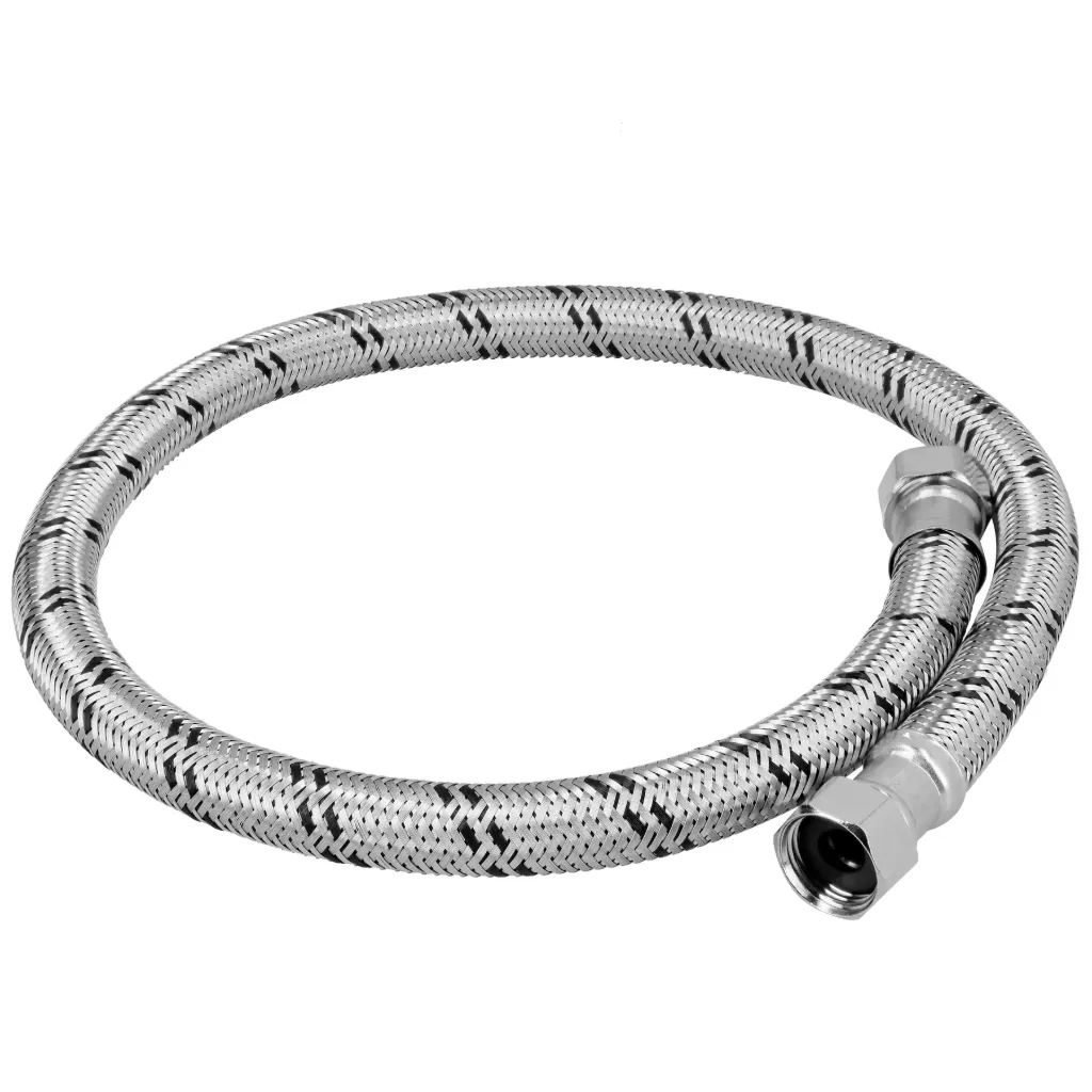 MANGUERA FLEXIBLE PARA BOILER ACERO INOX 1/2"x 1/2"x 80cm FOSET (TRUPER) 48966