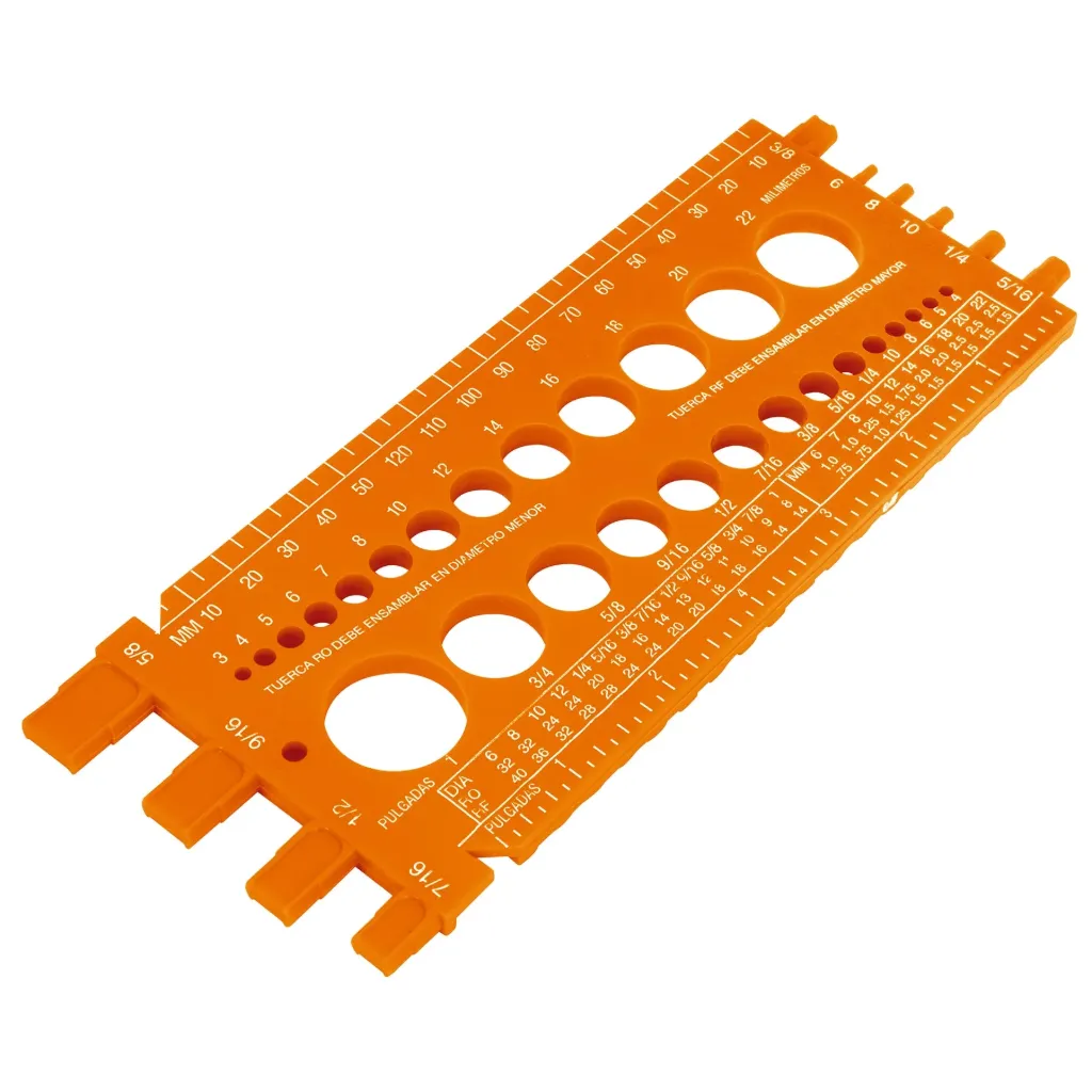 REGLETA MEDIDORA DE TUERCAS Y TORNILLOS,STD YMM TRUPER 10811