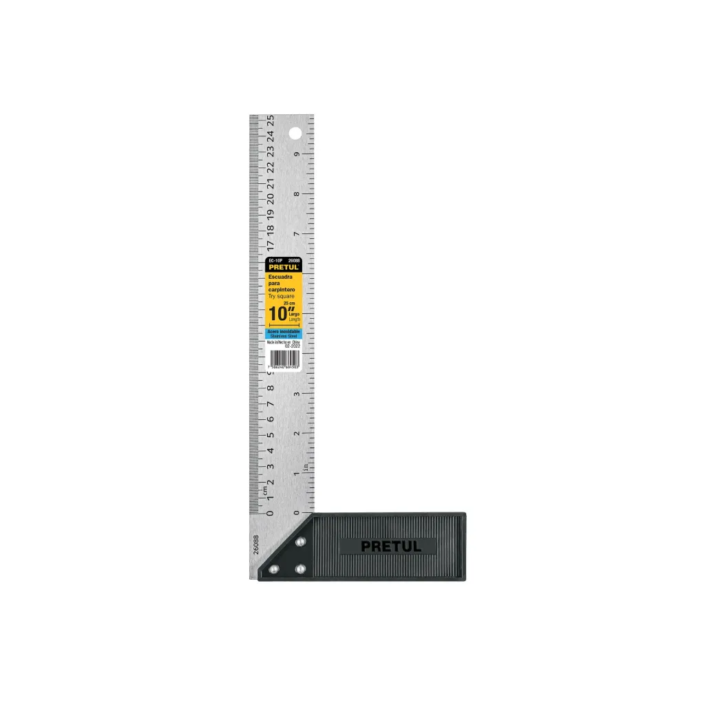 ESCUADRA 10"PARA CARPINTERO,PRETUL (TRUPER) 26088