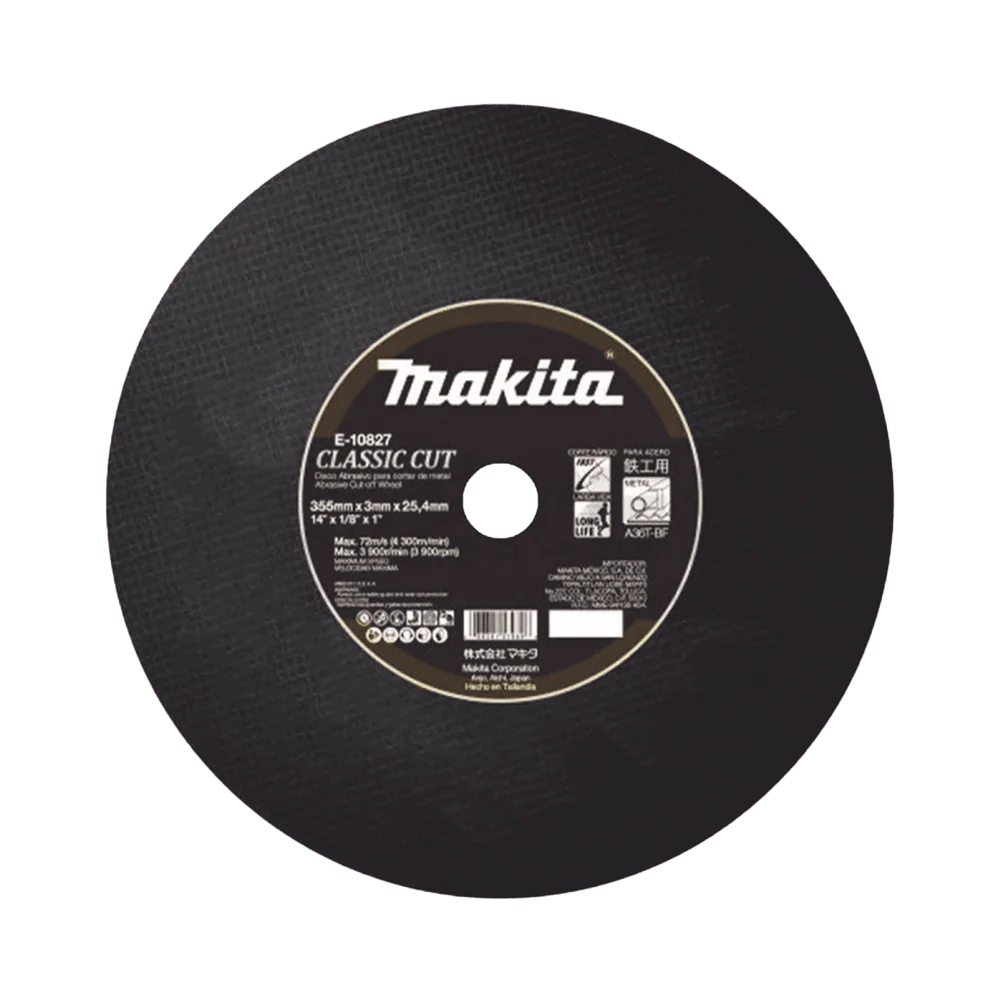 [E-10827] DISCO DE CORTE METAL 14" LARGA VIDA MAKITA E-10827