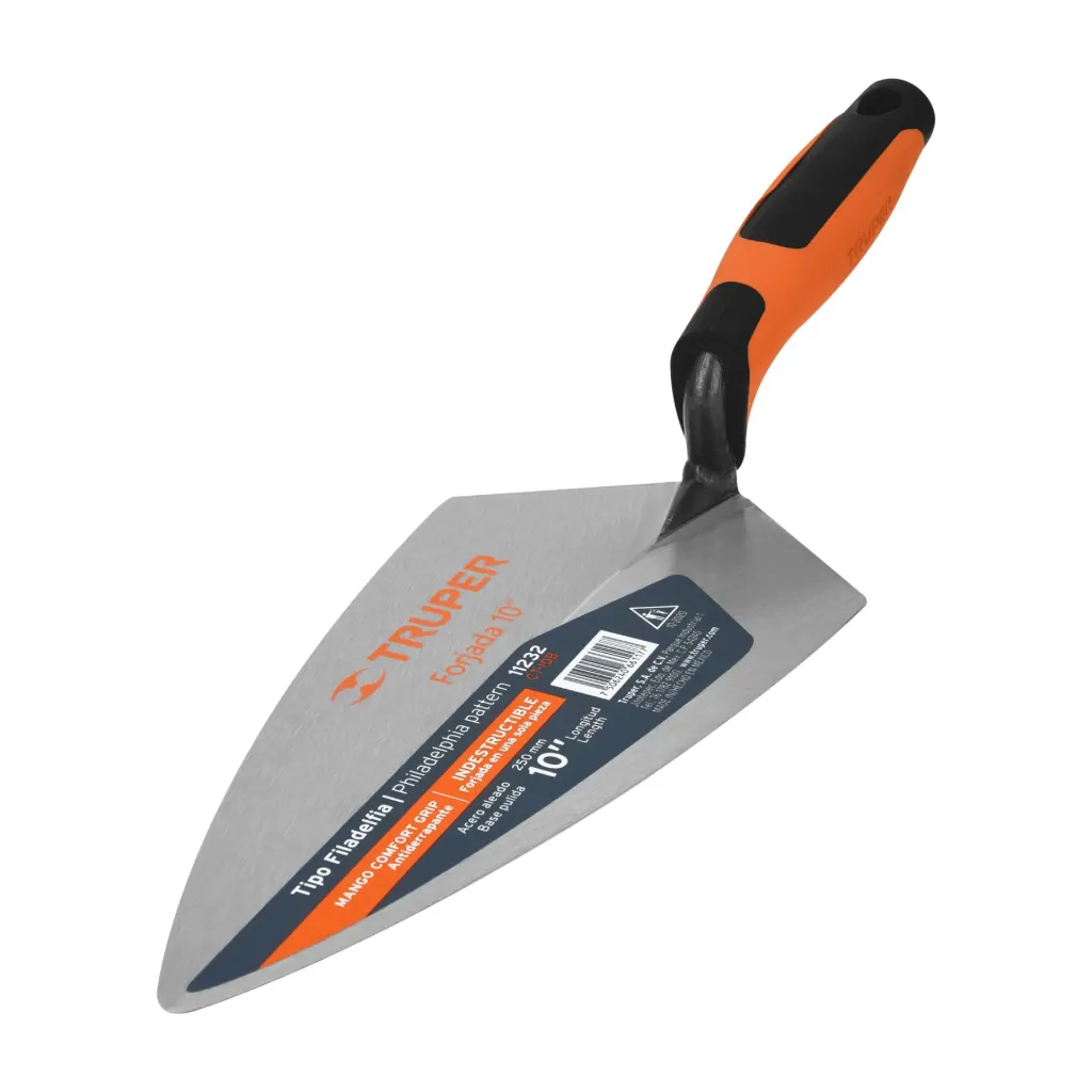 [11232] CUCHARA PARA ALBAÑIL 10' FORJADA TIPO FILADELFIA, MGO COMFORT TRUPER 11232