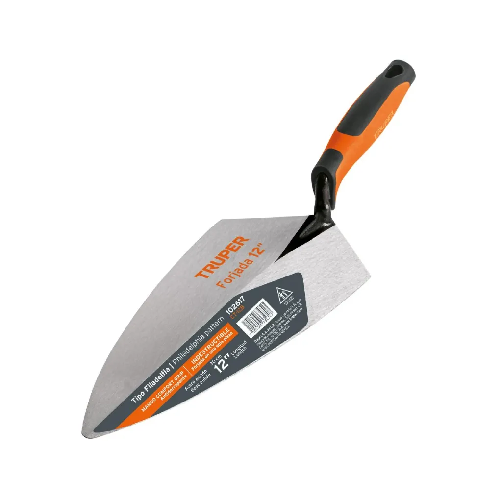 [102617] CUCHARA PARA ALBAÑIL 12' FROJADA TIPO FILADELFIA, MGO COMFORT TRUPER 102617