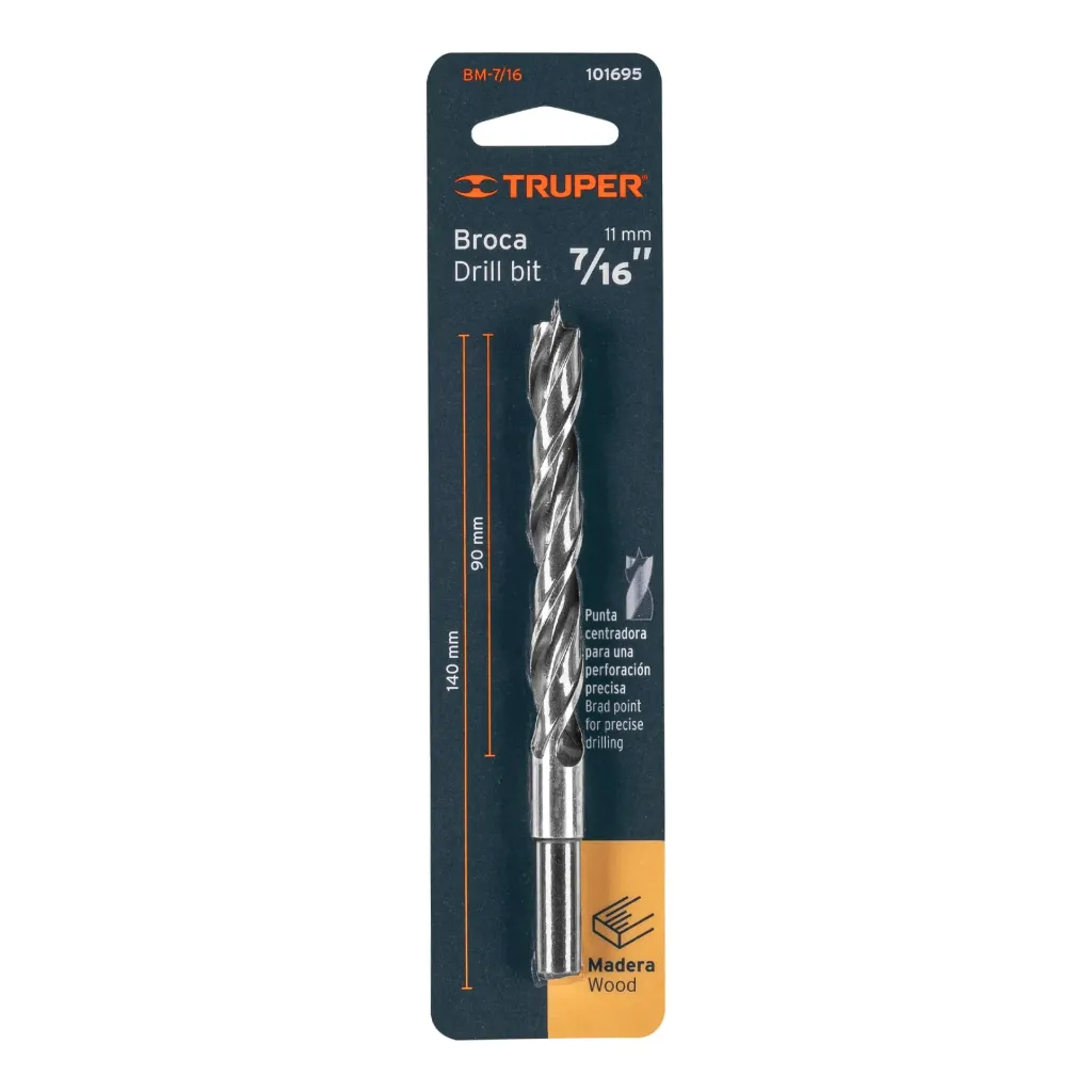 BROCA PARA MADERA 7/16", TRUPER 101695