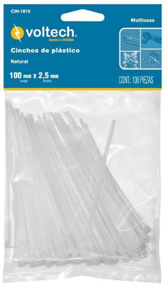 [44300] CINCHO 2.5MM 10CM NATURAL VOLTECK 44300