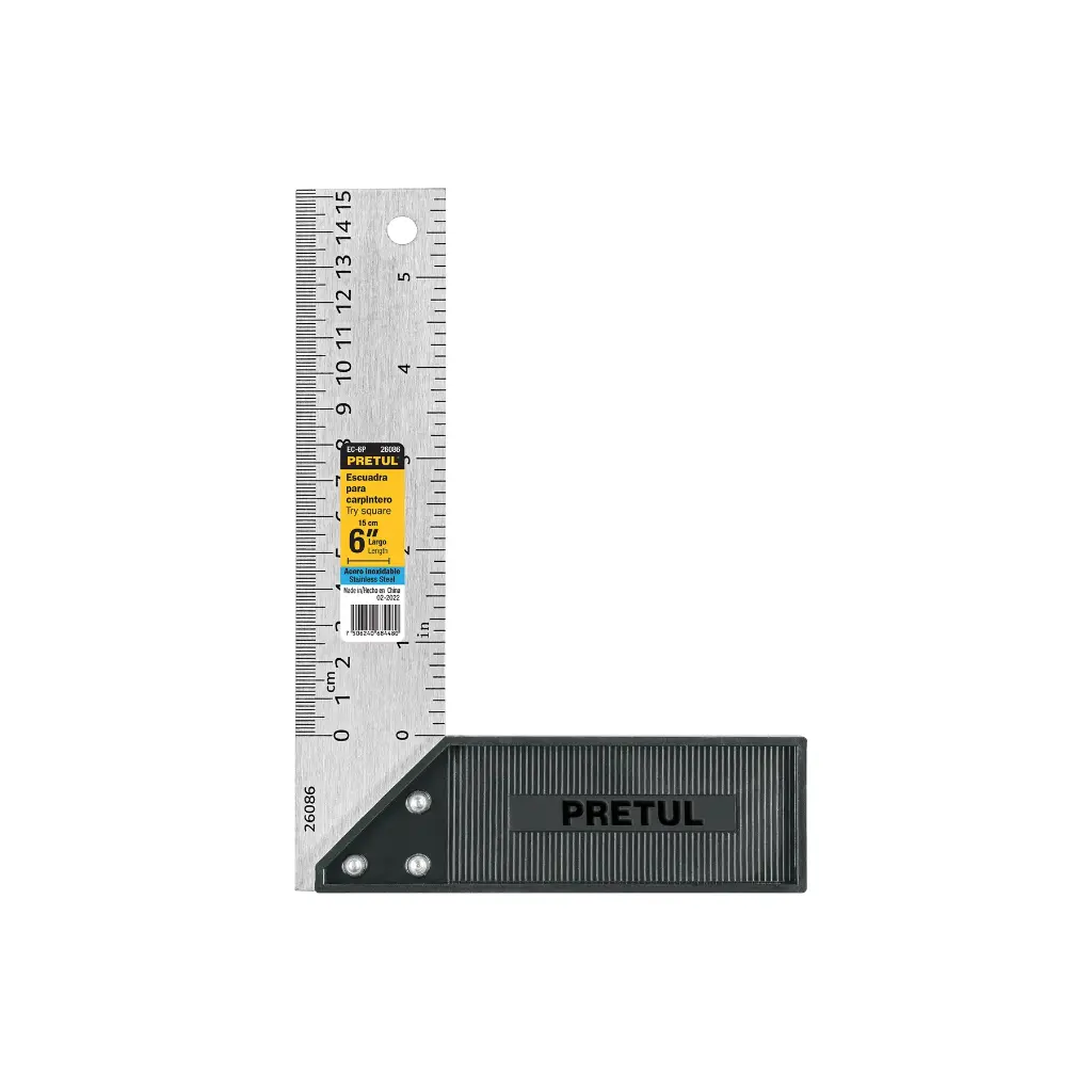 [26086] Escuadra 6' para carpintero, Pretul (TRUPER) 26086