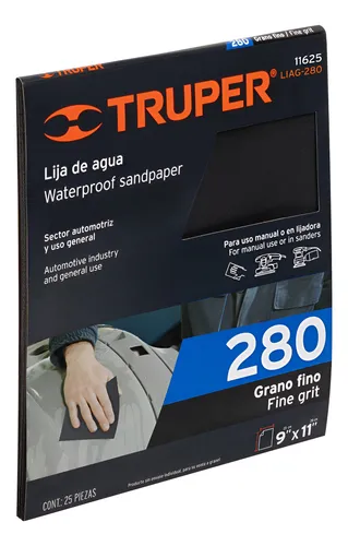 [11625] LIJA DE AGUA GRANO 280 TRUPER 11625