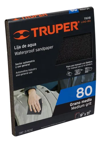[11618] LIJA DE AGUA GRANO 80 TRUPER 11618