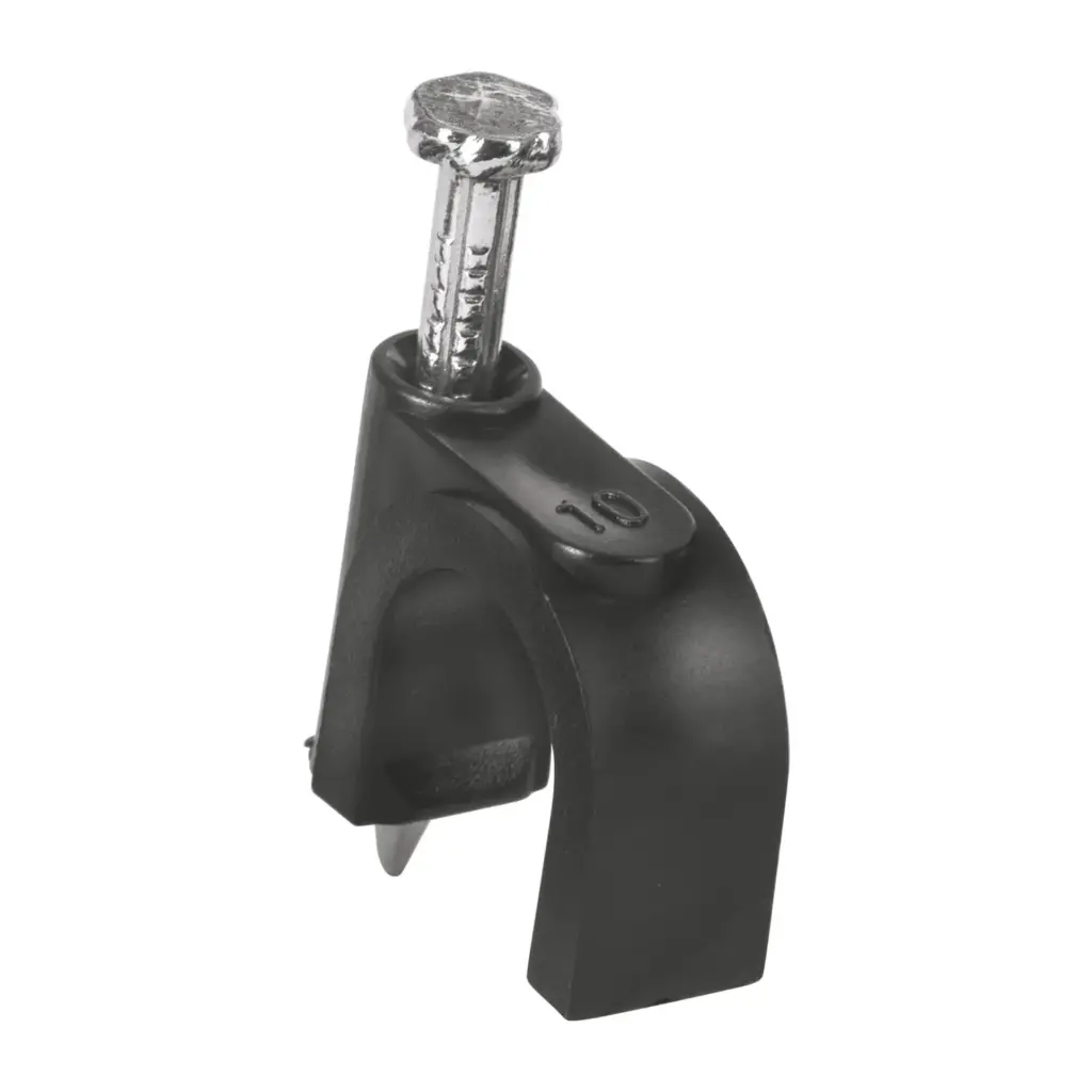 [48282] GRAPA PARA CABLE 10MM NEGRO VOLTECK 48282