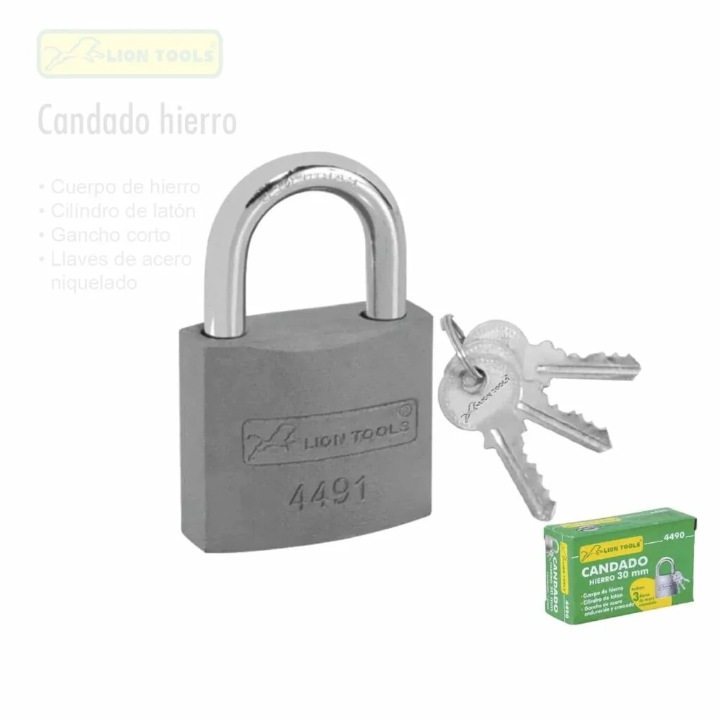[4491] CANDADO HIERRO 40MM LION TOOLS 4491