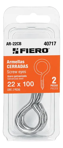 [40717] BLISTER CON 2 ARMELLAS CERRADAS 22 x 100 FIERO (TRUPER) 40717
