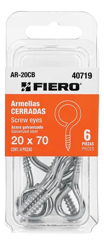 [40719] BLISTER CON 6 ARMELLAS CERRADAS DE 20 x 70, FIERO (TRUPER) 40719