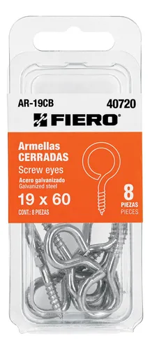 [40720] BLISTER CON 8 ARMELLAS CERRADAS DE 19 x 60, FIERO (TRUPER) 40720