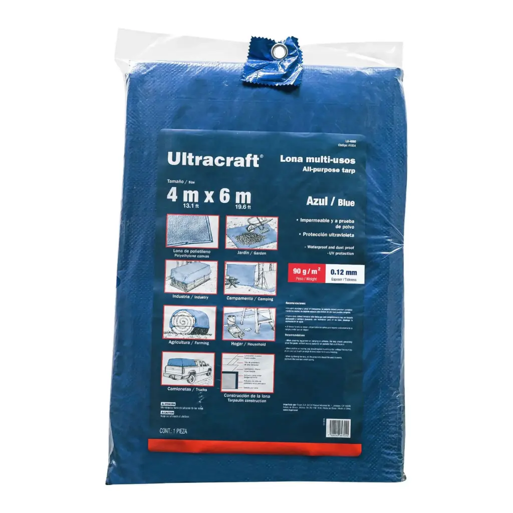 [41924] LONA 4X6M 2.3KG AZUL ULTRACRAFT (TRUPER) 41924