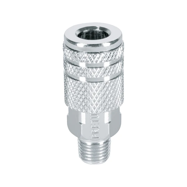 [306410] COPLE RAPIDO ACERO CROMADO 1/4 MACHO MAXTOOL AKSI 306410