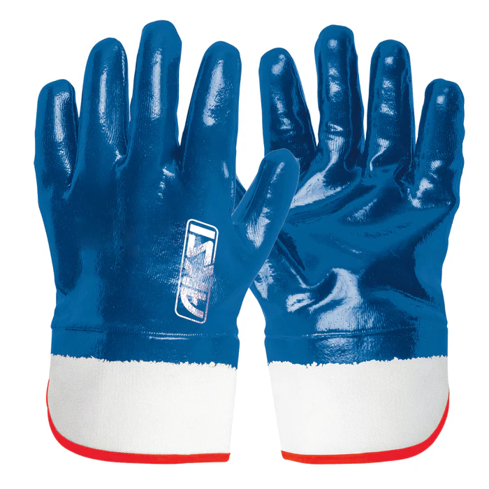 [103719] GUANTES TEXTILES CON RECUBRIMIENTO DE NITRILO CON PUÑO DE SEGURIDAD AKSI 103719