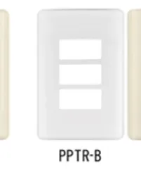 [27224] PLACA 3 MODULOS DE ABS, BLANCA, VOLTECK BASIC (TRUPER) 27224