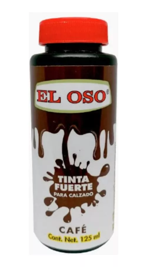 [7550R4] TINTA FUERTE PARA CALZADO CAFE EL OSO 7550R4
