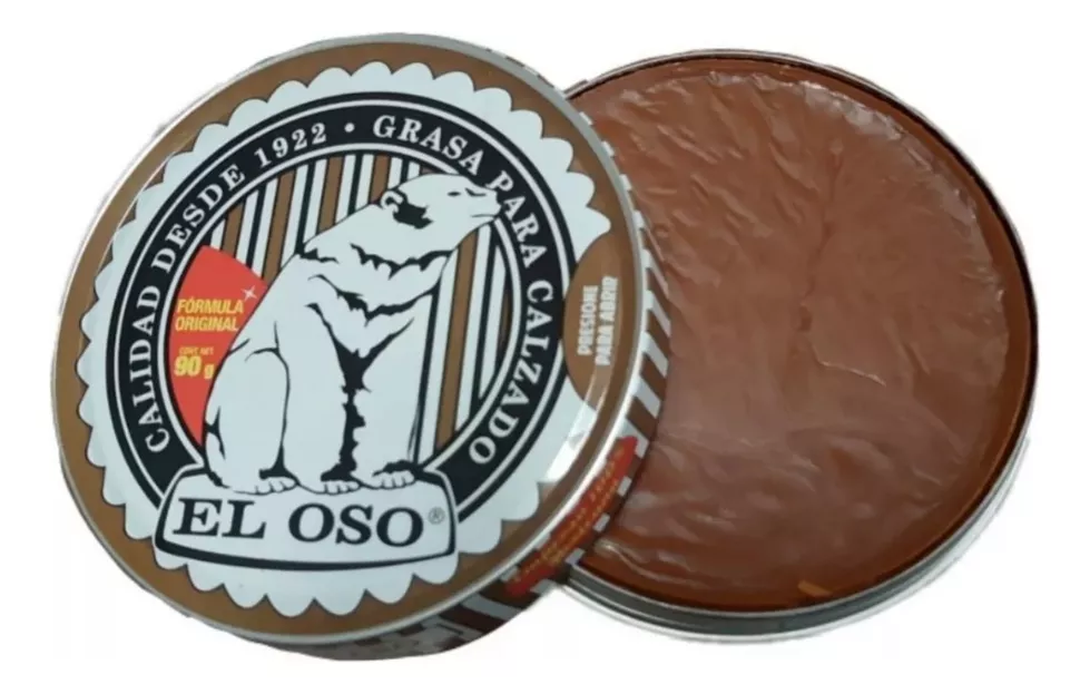 [5035LR6] GRASA PARA CALZADO EL OSO CAFE CLARO 90G 5035LR6