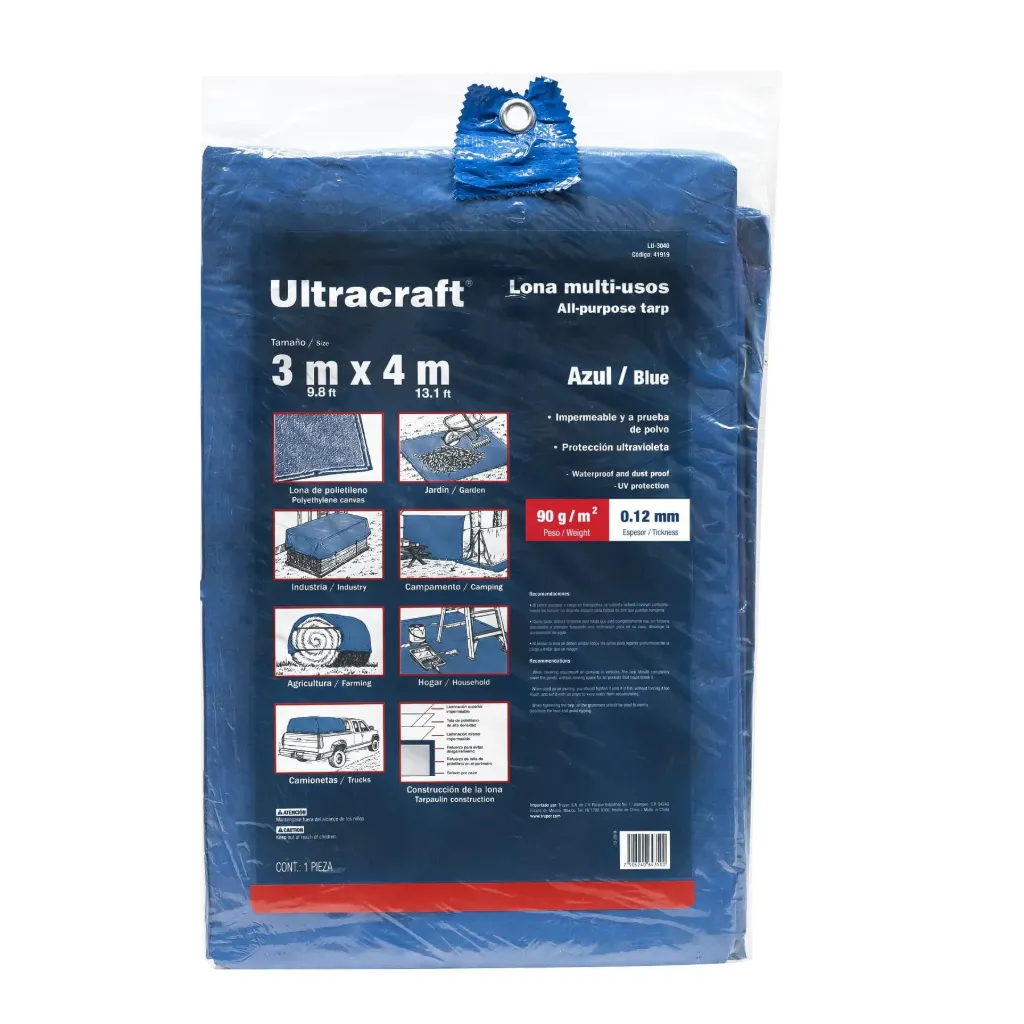 [41919] LONA 3X4M AZUL ULTRACRAFT (TRUPER) 41919