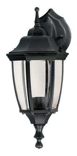 [47291] ARBOTANTE TIPO FAROL TRADICIONAL SUSPENDIDO PARA EXTERIOR, NEGRO 120V, VOLTECK LAIT (TRUPER) 47291