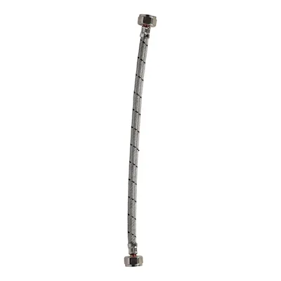 MANGUERA ALIMENTADORA P/FREG-LAV 1/2"-1/2"X55CM CNX TUERCAS PLAST VMAP1313X55