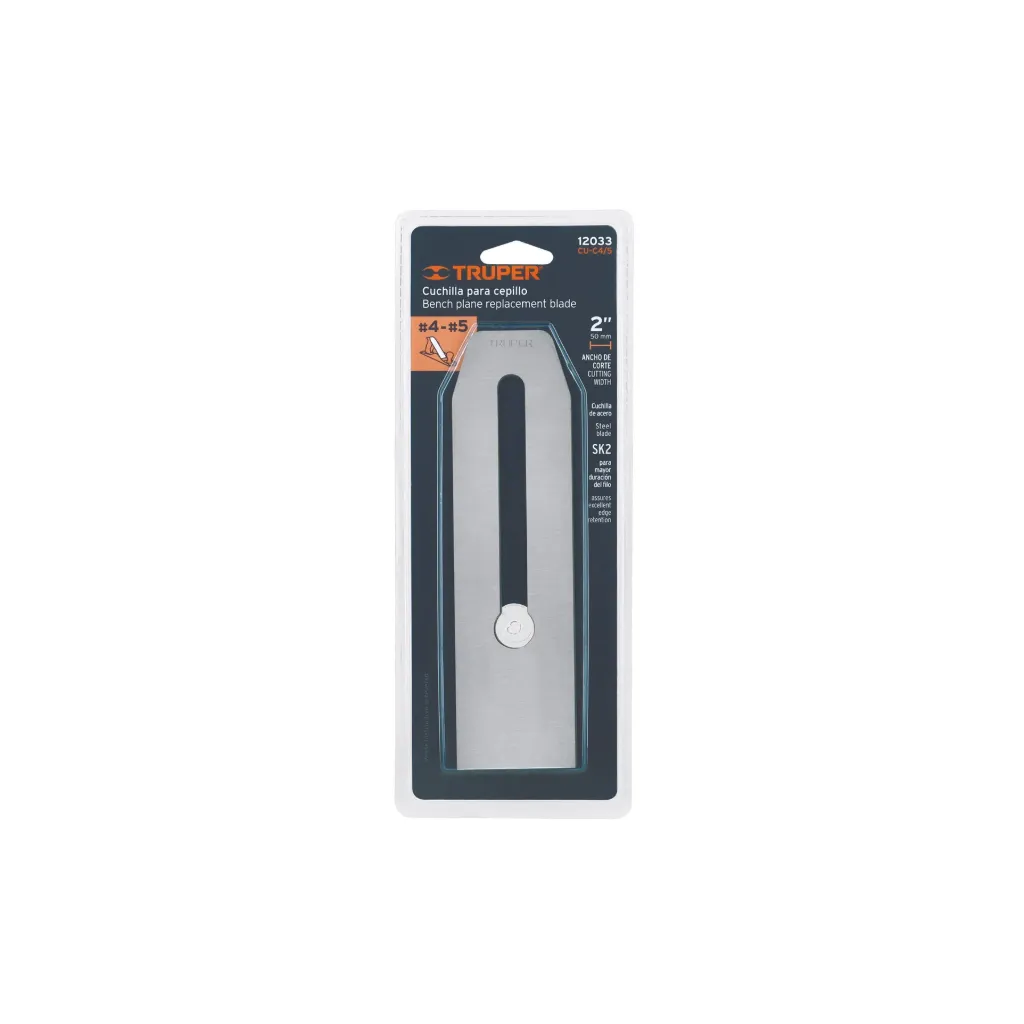 [12033] CUCHILLA PARA CEPILLO DE CARPINTERO #4 Y #5, TRUPER 12033