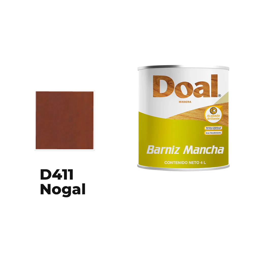 BARNIZ MANCHA DOAL 1L NOGAL 411