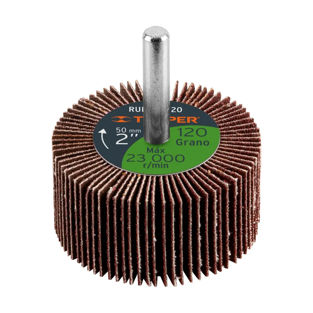 [13039] RUEDA FLAP DE 2", GRANO 120, TRUPER 13039