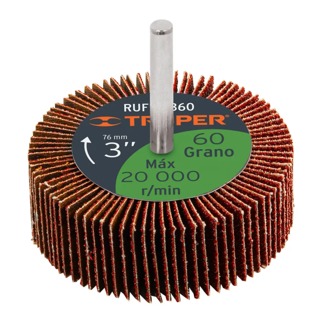 [13041] RUEDA FLAP 3" GRANO 60, TRUPER 13041