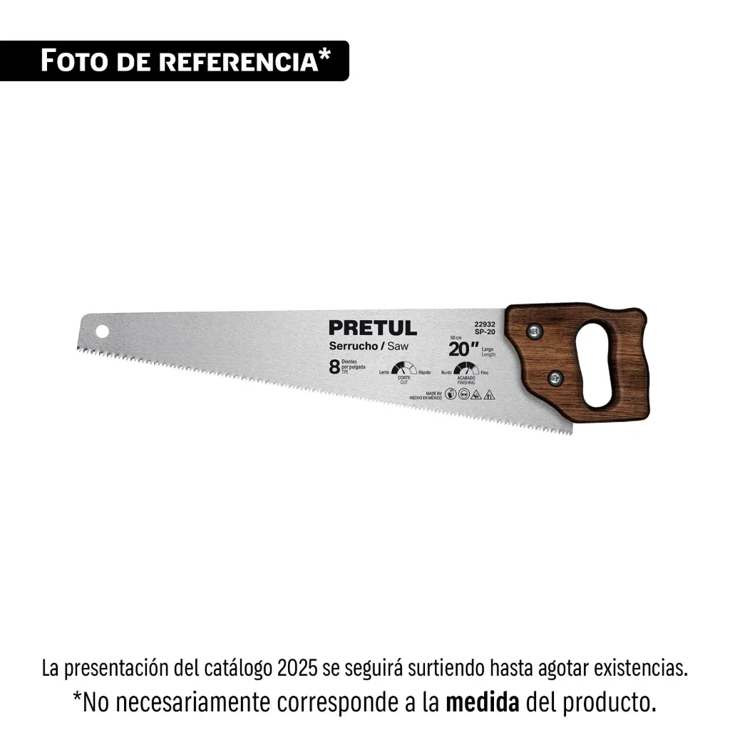 [22930] SERRUCHO MADERA 16" PRETUL (TRUPER) 22930