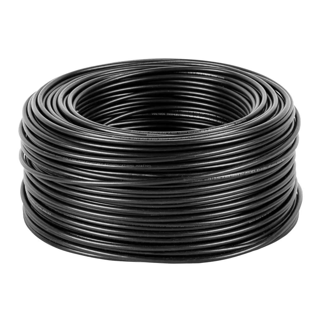 [46051] CABLE ELECTRICO CALIBRE 10 COLOR NEGRO METRO VOLTECK (TRUPER) 46051