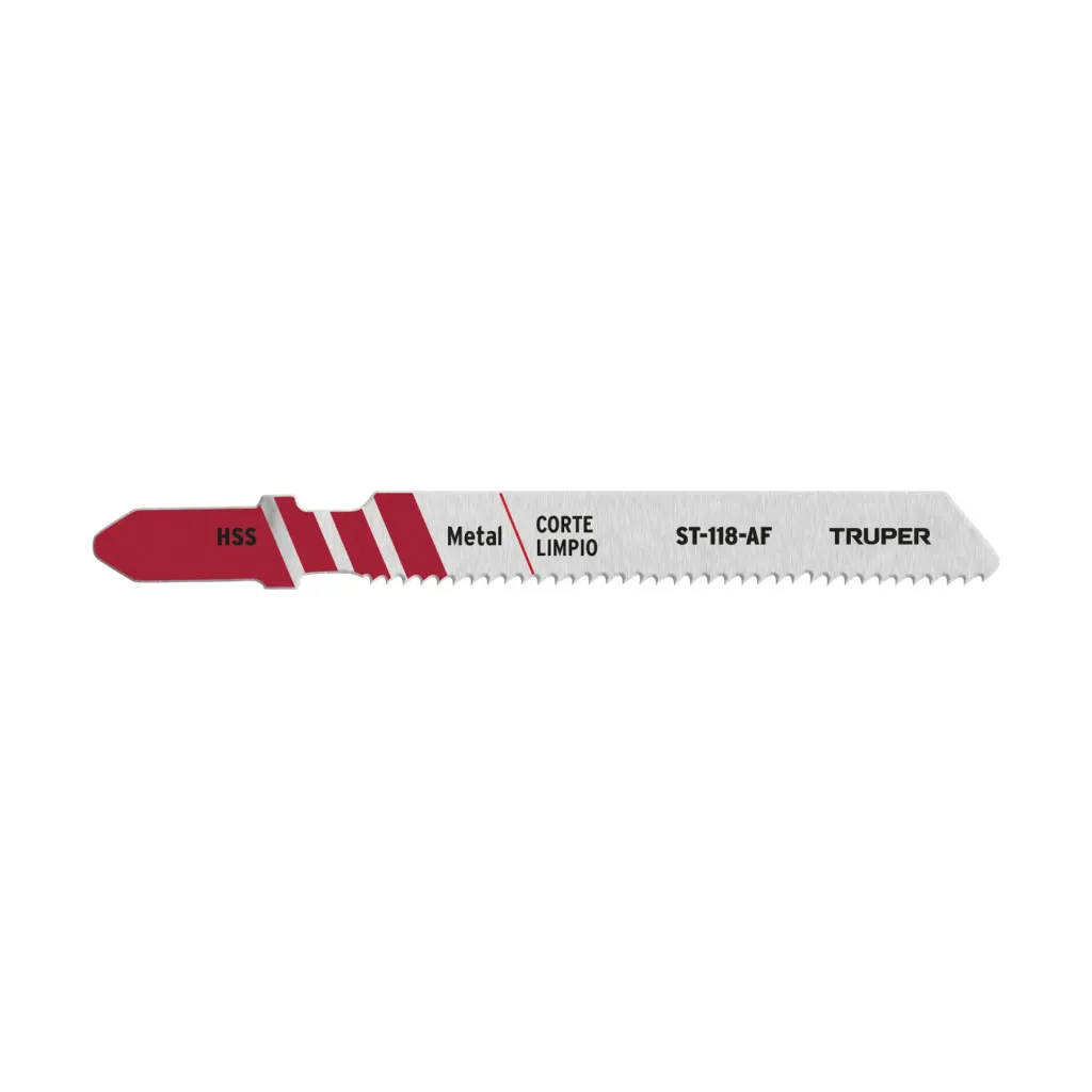 SEGUETA ZANCO "T" RECTO LIMPIO 18DPP  METALES, PLASTICOS Y ALUMINIO TRUPER 18129