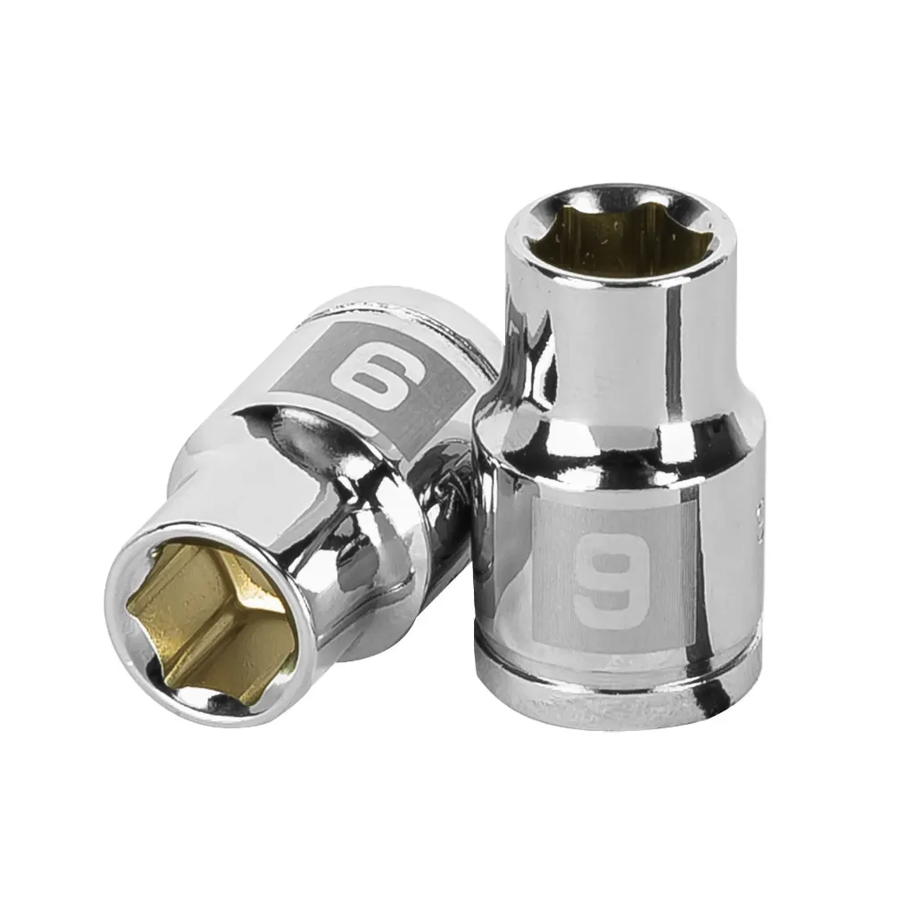 Dado de 9 mm, 6 puntas, cuadro 3/8' Truper 13673