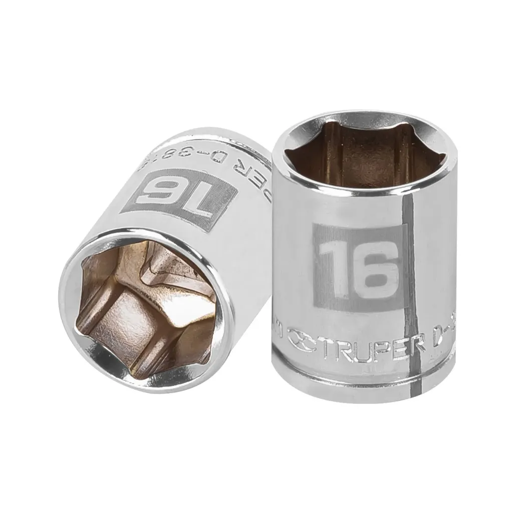 Dado de 16 mm, 6 puntas, cuadro 3/8' Truper 13680