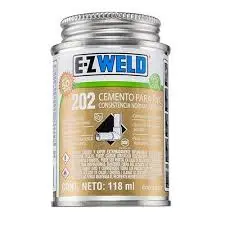 CEMENTO PVC EZWELD 60ML BOTE TRANSP/CAFE/DORADO