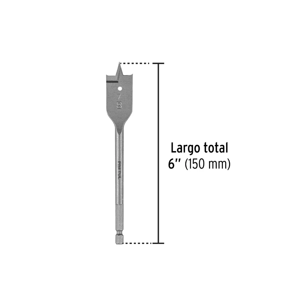 [28103] BROCA PLANA 7/8" PARA MADERA, PRETUL (TRUPER) 28103